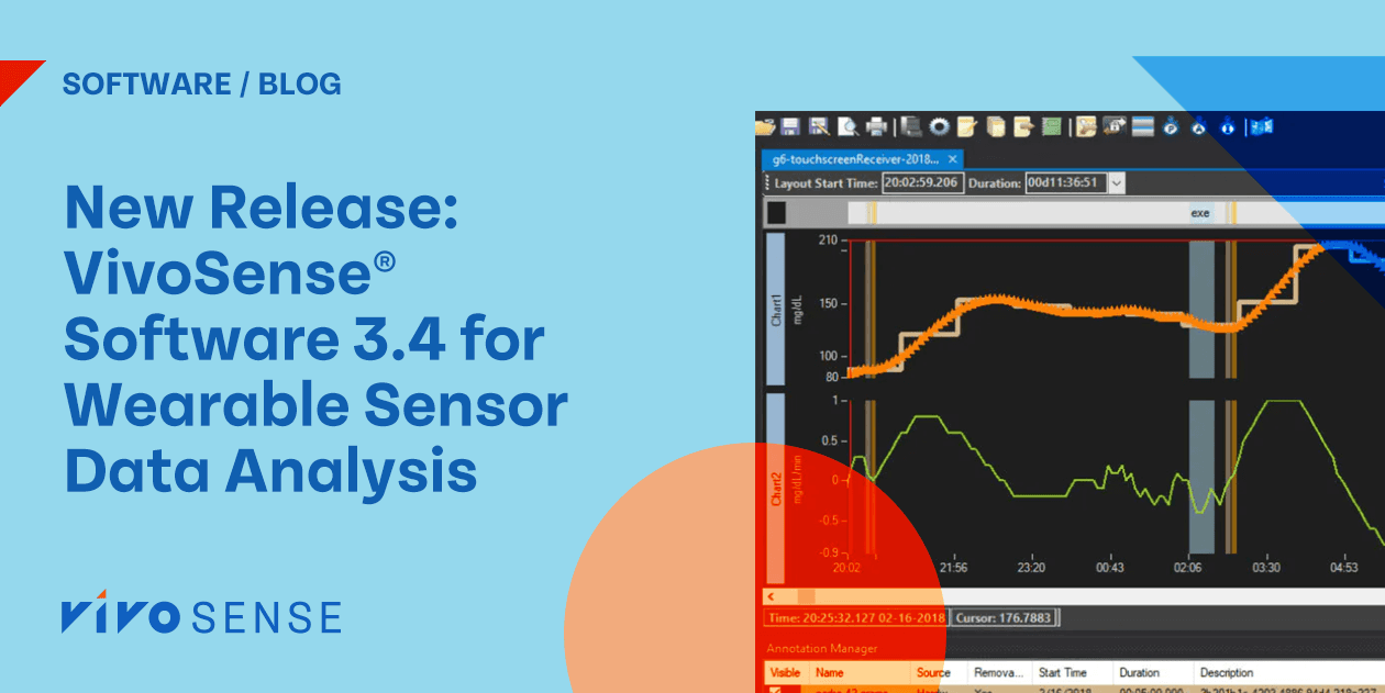 New Release: VivoSense® Software 3.4 for Wearable Sensor Data Analysis